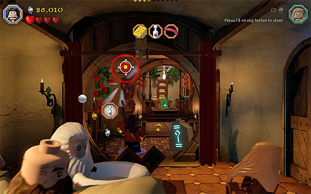 After you watch another cutscene, you will gain control over two new characters - Kili and Fili - Stage 2 (An Unexpected Party): The Party | Walkthrough | LEGO The Hobbit - Walkthrough - LEGO The Hobbit Game Guide & Walkthrough