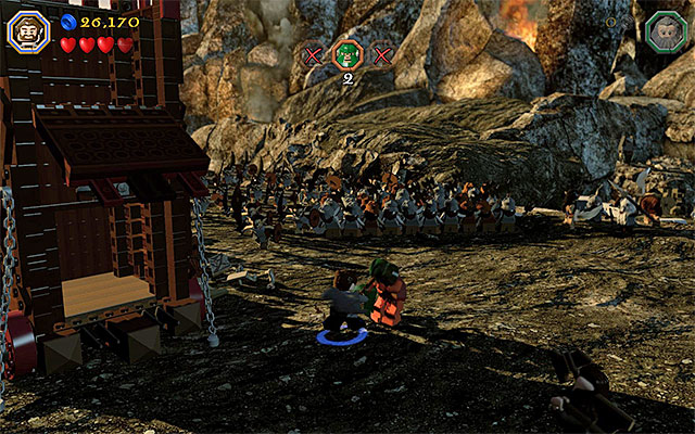 Keep eliminating the archers in melee and do not allow them to attack at a range - Stage 3 (Azog the Defiler): The battle with the Orcs | Walkthrough - Walkthrough - LEGO The Hobbit Game Guide & Walkthrough