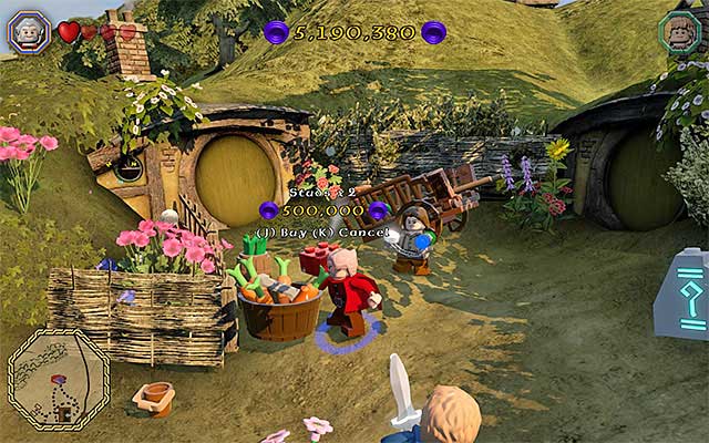 You need to buy, each one of the red bricks, in the first place - Red question marks | Middle Earth - Side missions - Middle Earth - Side missions - LEGO The Hobbit Game Guide & Walkthrough