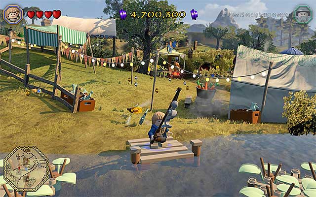 Thanks to completing the fishing minigame, you will obtain the knob, among others - Schematics locations (1-8) | Middle Earth - Schematics - Middle Earth - Schematics - LEGO The Hobbit Game Guide & Walkthrough