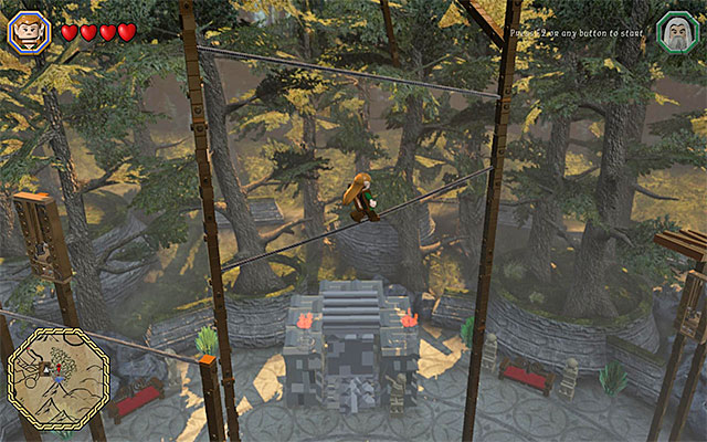 You need to resume your path aver the ropes - Schematics locations (1-8) | Middle Earth - Schematics - Middle Earth - Schematics - LEGO The Hobbit Game Guide & Walkthrough