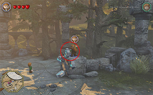 Hit the slab on the highest level - Schematics locations (1-8) | Middle Earth - Schematics - Middle Earth - Schematics - LEGO The Hobbit Game Guide & Walkthrough