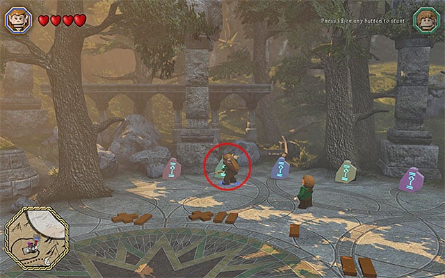 Finally, return to the central part of this location - Schematics locations (1-8) | Middle Earth - Schematics - Middle Earth - Schematics - LEGO The Hobbit Game Guide & Walkthrough