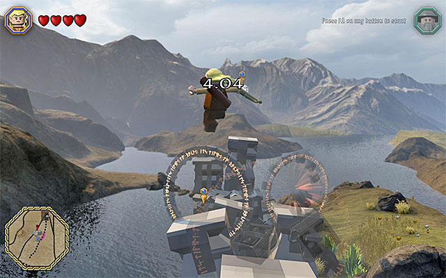 Jump towards the successive ledges - Mithril bricks locations (16-30) | Middle Earth - Mithril LEGO bricks - Middle Earth - Mithril LEGO bricks - LEGO The Hobbit Game Guide & Walkthrough