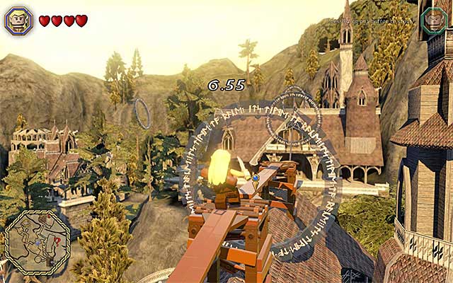 Make it over the ropes and the beams carefully - Mithril bricks locations (16-30) | Middle Earth - Mithril LEGO bricks - Middle Earth - Mithril LEGO bricks - LEGO The Hobbit Game Guide & Walkthrough