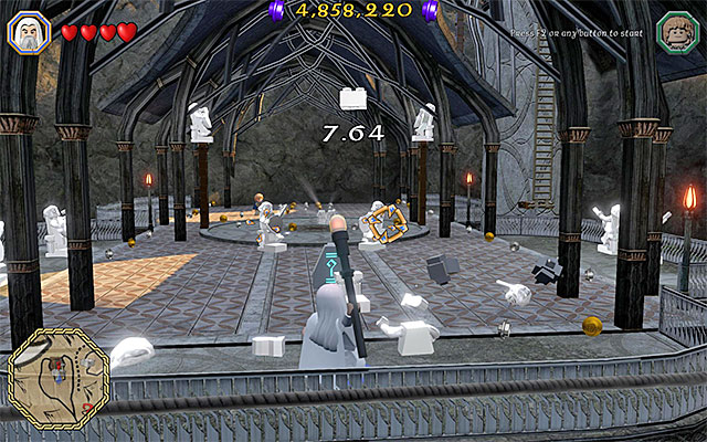 Target the successive statues - Mithril bricks locations (16-30) | Middle Earth - Mithril LEGO bricks - Middle Earth - Mithril LEGO bricks - LEGO The Hobbit Game Guide & Walkthrough