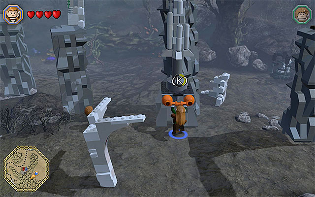 You need to smash two poles - Mithril bricks locations (31-45) | Middle Earth - Mithril LEGO bricks - Middle Earth - Mithril LEGO bricks - LEGO The Hobbit Game Guide & Walkthrough