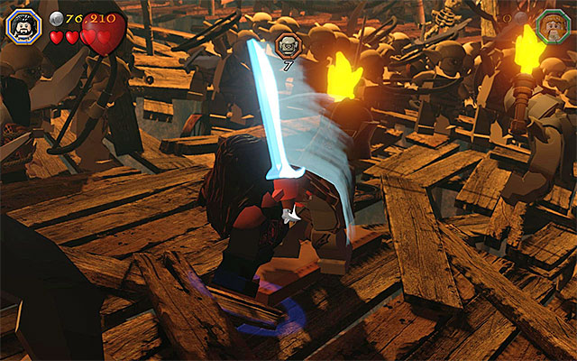 Monsters often wear, additionally, armors - 4. Enemies and other dangers | LEGO The Hobbit - LEGO The Hobbit in 10 Easy Steps - LEGO The Hobbit Game Guide & Walkthrough