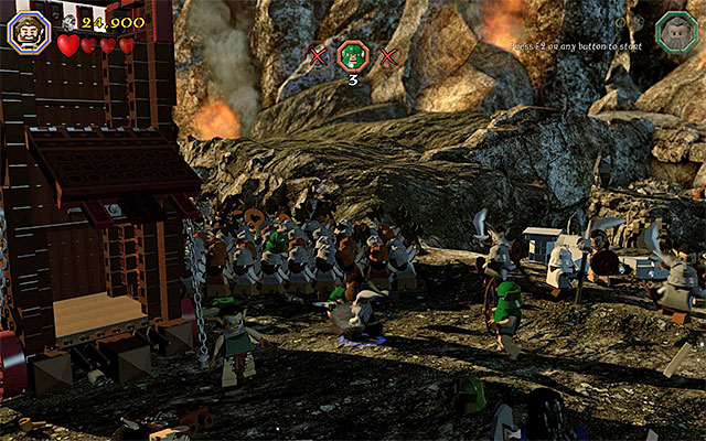 While attacking archers, strive for as quick a melee battle, as possible - 4. Enemies and other dangers | LEGO The Hobbit - LEGO The Hobbit in 10 Easy Steps - LEGO The Hobbit Game Guide & Walkthrough