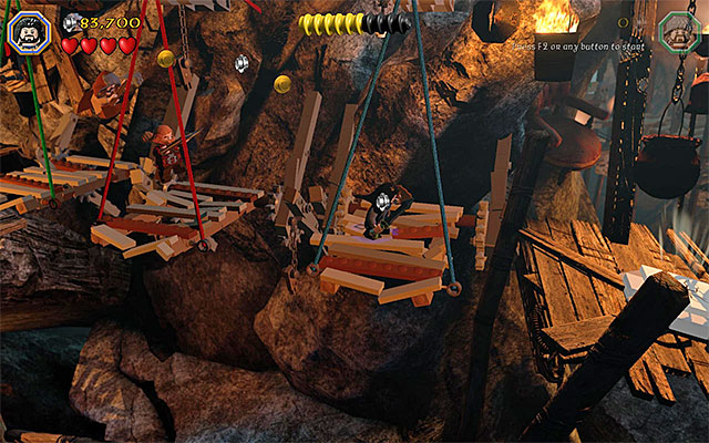 You should watch your back, among others, in the locations where you need to take well-aimed jumps, onto the platforms suspended above chasms. - 4. Enemies and other dangers | LEGO The Hobbit - LEGO The Hobbit in 10 Easy Steps - LEGO The Hobbit Game Guide & Walkthrough