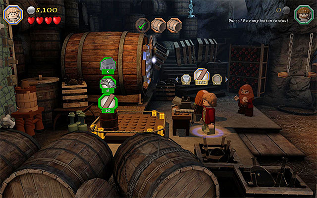 You need to spend more supplies - Stage 11 (Barrels Out of Bond): The cellar | Walkthrough | LEGO The Hobbit - Walkthrough - LEGO The Hobbit Game Guide & Walkthrough