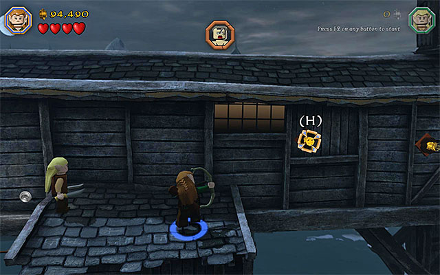Use the bow, along your way - Stage 12 (A Warm Welcome): The battle with Bolg | Walkthrough | LEGO The Hobbit - Walkthrough - LEGO The Hobbit Game Guide & Walkthrough