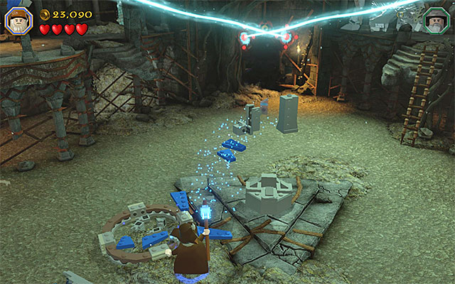 The building site of the third tower - Stage 14 (The Necromancer): The keeps exterior | Walkthrough - Walkthrough - LEGO The Hobbit Game Guide & Walkthrough