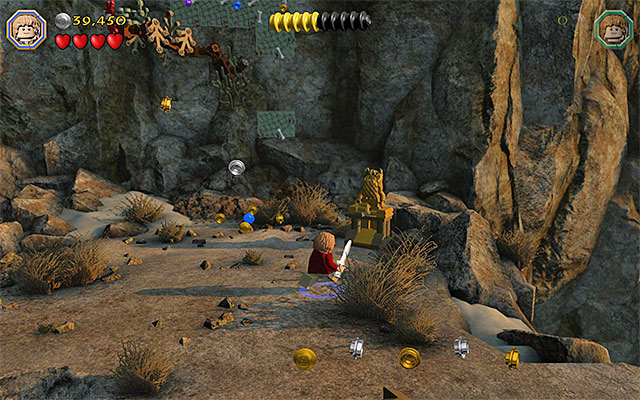 The second statue - Stage 15 (On the Doorstep) | Main Stages - Collectibles - Main Stages - Collectibles - LEGO The Hobbit Game Guide & Walkthrough