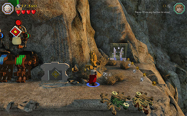 The fourth statue - Stage 15 (On the Doorstep) | Main Stages - Collectibles - Main Stages - Collectibles - LEGO The Hobbit Game Guide & Walkthrough