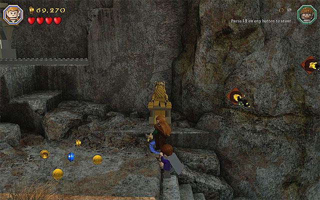 The fifth statue - Stage 15 (On the Doorstep) | Main Stages - Collectibles - Main Stages - Collectibles - LEGO The Hobbit Game Guide & Walkthrough