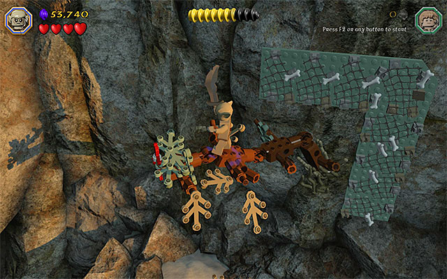 Throw the collectible down - Stage 15 (On the Doorstep) | Main Stages - Collectibles - Main Stages - Collectibles - LEGO The Hobbit Game Guide & Walkthrough