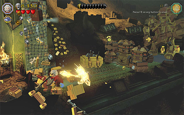 The wall - Stage 16 (Inside Information) | Main Stages - Collectibles - Main Stages - Collectibles - LEGO The Hobbit Game Guide & Walkthrough