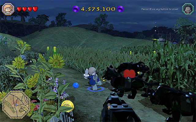 Switch to the character that fights well at close quarters - White question marks - walkthroughs for quests 1-20 | Middle Earth - Side missions - Middle Earth - Side missions - LEGO The Hobbit Game Guide & Walkthrough