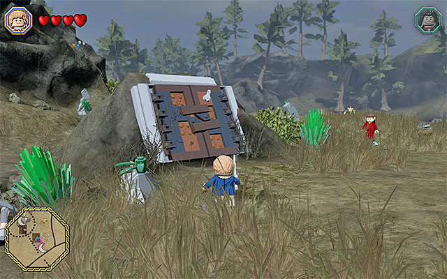 The cave entrance - White question marks - walkthroughs for quests 1-20 | Middle Earth - Side missions - Middle Earth - Side missions - LEGO The Hobbit Game Guide & Walkthrough