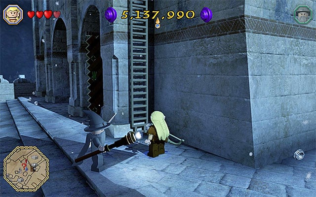 The ladder - White question marks - walkthroughs for quests 81-100 | Middle Earth - Side missions - Middle Earth - Side missions - LEGO The Hobbit Game Guide & Walkthrough