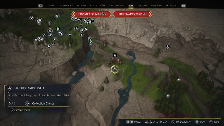 This chest is in the bandit camp in the castle, near the fast travel point - Hogwarts Legacy: Poidsear Coast - Collection Chests - Hogwarts Legacy: Collection Chests - Hogwarts Legacy Guide