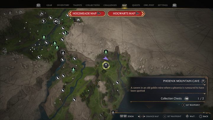 2 chests are in the Phoenix Mountain Cave - Hogwarts Legacy: Poidsear Coast - Collection Chests - Hogwarts Legacy: Collection Chests - Hogwarts Legacy Guide