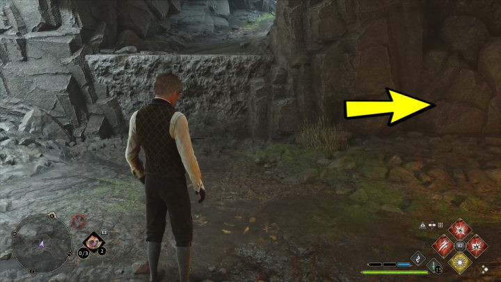 Turn left and remove the spiderwebs with any fire spell - Hogwarts Legacy: Poidsear Coast - Collection Chests - Hogwarts Legacy: Collection Chests - Hogwarts Legacy Guide