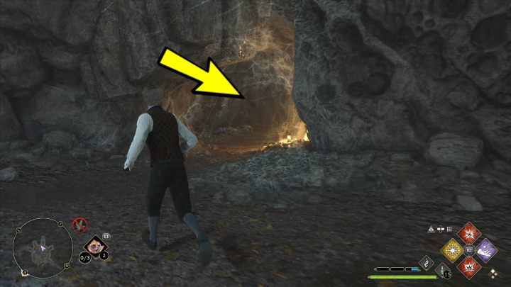 Climb the ladder and follow the path until you reach a round room - Hogwarts Legacy: Poidsear Coast - Collection Chests - Hogwarts Legacy: Collection Chests - Hogwarts Legacy Guide