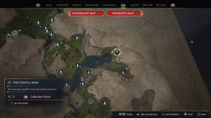 The next two chests are in The Coastal Mine - Hogwarts Legacy: Marunweem Lake - Collection Chests - Hogwarts Legacy: Collection Chests - Hogwarts Legacy Guide