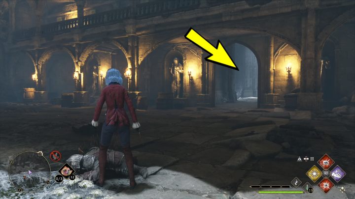 The second chest is in a small room on the right side of the large chamber - Hogwarts Legacy: Marunweem Lake - Collection Chests - Hogwarts Legacy: Collection Chests - Hogwarts Legacy Guide