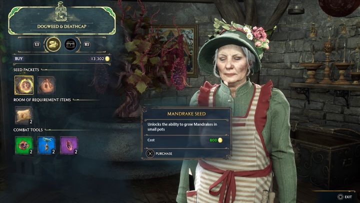 A more difficult and time-consuming method is to make Mandrake yourself - Hogwarts Legacy: Professor Garlicks Assignment 1 - Hogwarts Legacy: Assignment - Hogwarts Legacy Guide