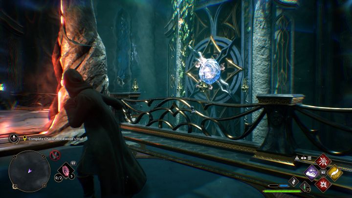 The gate will turn to the right 90 degrees - Hogwarts Legacy: Charles Rookwoods Trial - Hogwarts Legacy: Main quests - Hogwarts Legacy Guide