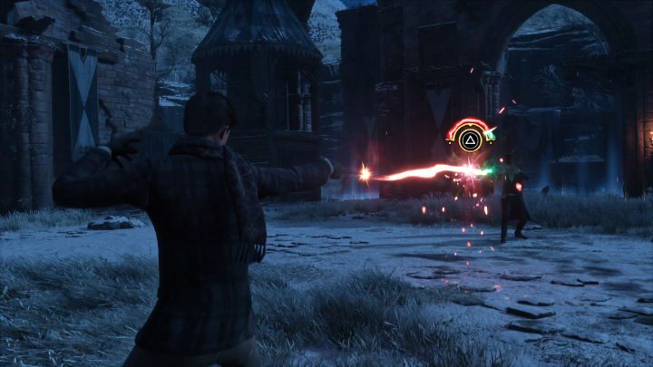 Depriving Victor of his entire health bar triggers a new QTE sequence - Hogwarts Legacy: Wand Mastery - Hogwarts Legacy: Main quests - Hogwarts Legacy Guide