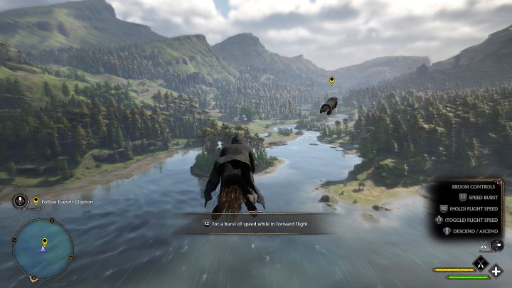 Everett Clopton will propose an extra flight over the castle - Hogwarts Legacy: Flying Class - Hogwarts Legacy: Main quests - Hogwarts Legacy Guide