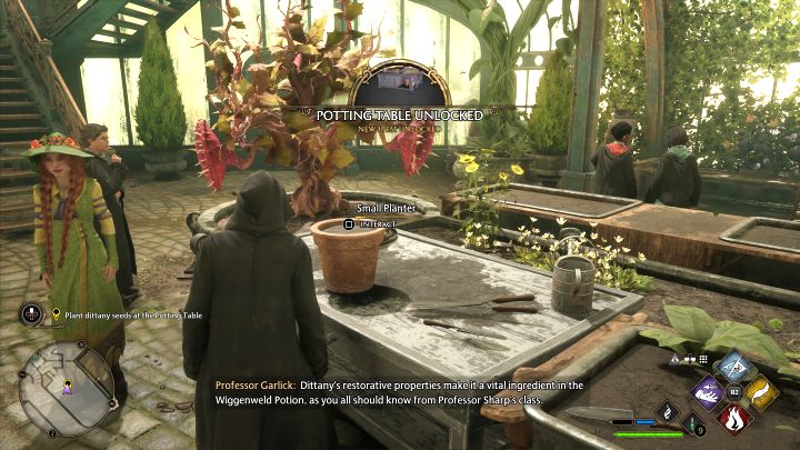 Talk to Professor Garlick - Hogwarts Legacy: Herbology Class - Hogwarts Legacy: Main quests - Hogwarts Legacy Guide