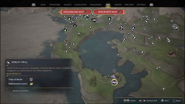 Interactive map link: Merlin Trial - Manor Cape #5 - Hogwarts Legacy: Manor Cape - all Merlin Trials - Hogwarts Legacy: Merlins Trials - Hogwarts Legacy Guide