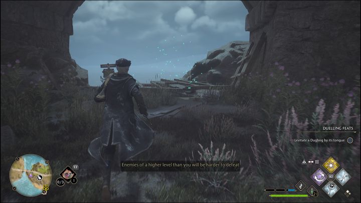 Butterflies can be found, for example, under the bridge, so it's a good idea to jump down to the lower level of the hill - Hogwarts Legacy: Manor Cape - all Merlin Trials - Hogwarts Legacy: Merlins Trials - Hogwarts Legacy Guide