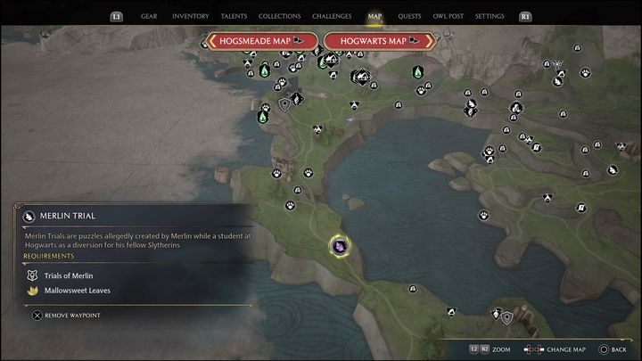 Interactive map link: Merlin Trial - Manor Cape #4 - Hogwarts Legacy: Manor Cape - all Merlin Trials - Hogwarts Legacy: Merlins Trials - Hogwarts Legacy Guide