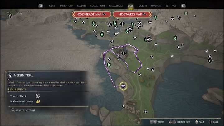 Interactive map link: Merlin Trial - Manor Cape #3 - Hogwarts Legacy: Manor Cape - all Merlin Trials - Hogwarts Legacy: Merlins Trials - Hogwarts Legacy Guide