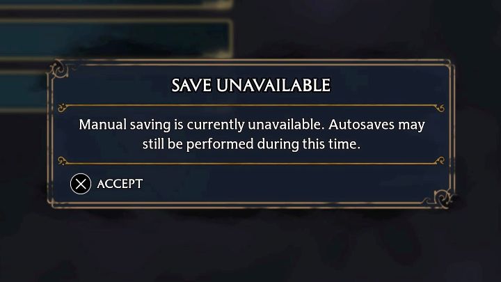 When attempting to manually save a game, you may receive a message that manual saves are unavailable (Save Unavailable) and this means you need to make use of automatic saves - Hogwarts Legacy: Is there manual save? - Hogwarts Legacy: Campaign - Hogwarts Legacy Guide