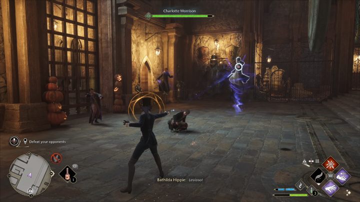 The final round will be against 4 students at level 18 - Hogwarts Legacy: Crossed Wands - walkthrough - Hogwarts Legacy: Hogwarts side quests - Hogwarts Legacy Guide