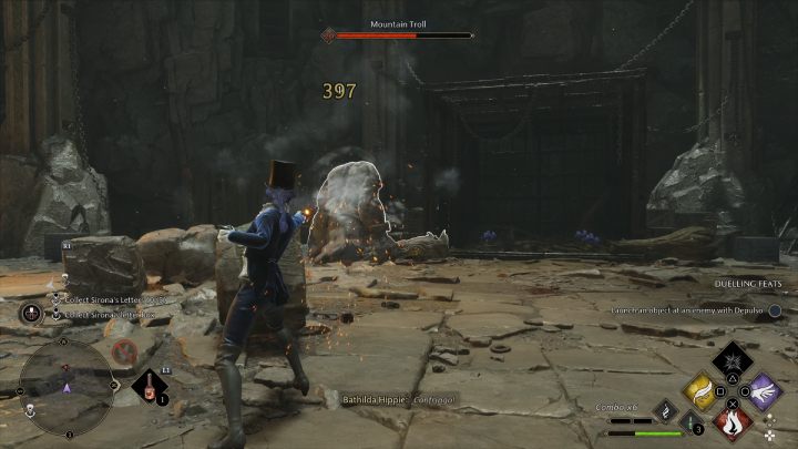 Some spells, such as Depulso, Accio, and Levioso, have no effect on this enemy - Hogwarts Legacy: A Friend in Deed - walkthrough - Hogwarts Legacy: Hogsmeade Side Quests - Hogwarts Legacy Guide