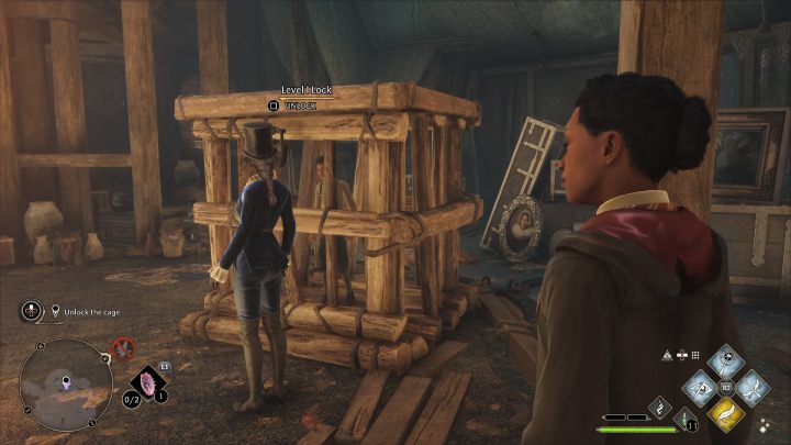 Open the cage with Alohomora and talk to the boy - Hogwarts Legacy: The Lost Child - Hogwarts Legacy: Relationship quests - Natty - Hogwarts Legacy Guide