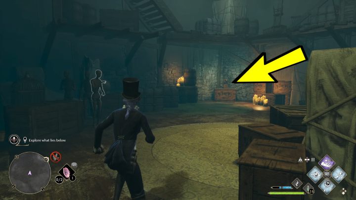 Use the door, follow the corridor and enter the next room - Hogwarts Legacy: Minding Your Own Business - Hogwarts Legacy: Hogsmeade Side Quests - Hogwarts Legacy Guide