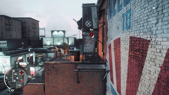 Once you reach the top, you need to jump to the second building in the place shown on the screenshot - Earlstone - Yellow zone | Key Points - Key Points - Homefront: The Revolution Game Guide & Walkthrough