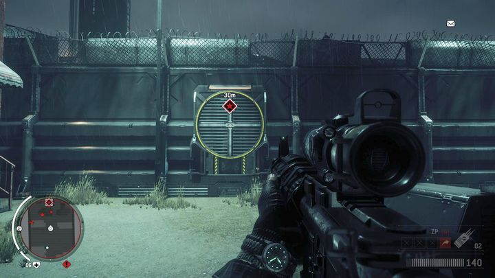 You can get inside through the ventilation shaft visible on the screenshot - Holloway - Red zone | Key Points - Key Points - Homefront: The Revolution Game Guide & Walkthrough