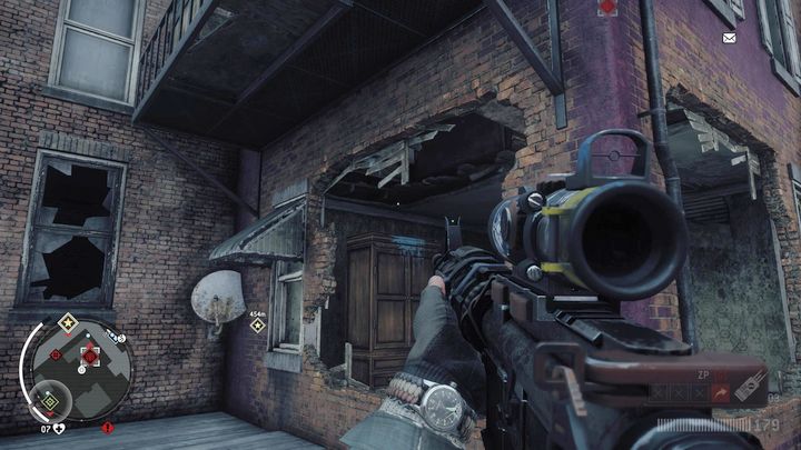 Once you arrive, eliminate the KPA patrol on the street, then move to the bridge leading to the first floor of the building - Holloway - Red zone | Key Points - Key Points - Homefront: The Revolution Game Guide & Walkthrough