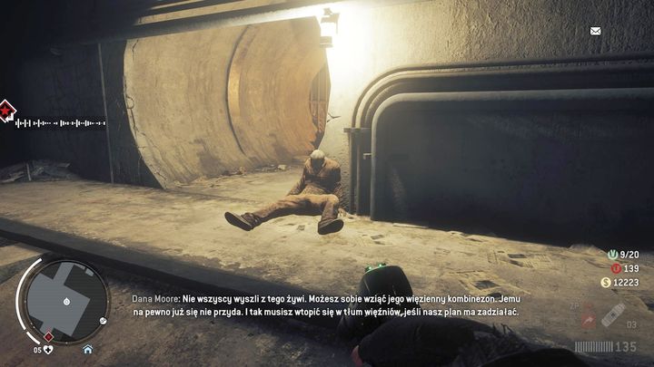 Move along the tunnel, until you reach the body of a fallen prisoner - Small By Name | Walkthrough - Walkthrough - Homefront: The Revolution Game Guide & Walkthrough
