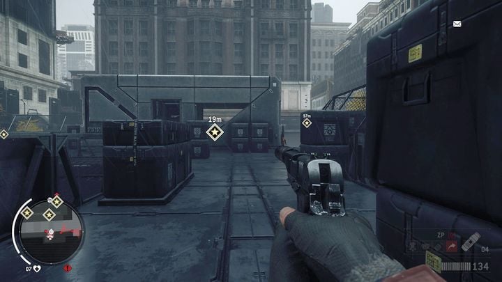 There wont be many units inside, so get to the stairs, and reach the room presented in the screenshot - Think Outside the Box | Walkthrough - Walkthrough - Homefront: The Revolution Game Guide & Walkthrough